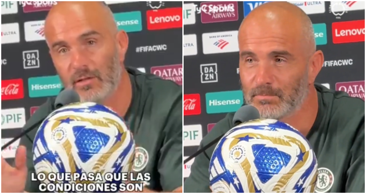 Enzo Maresca en conferencia de prensa