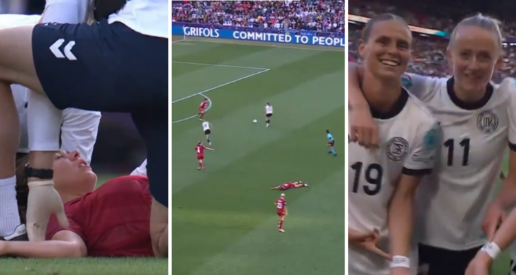 Danesa ‘noqueada’ le dio triunfo a Alemania en la Eurocopa Femenina.