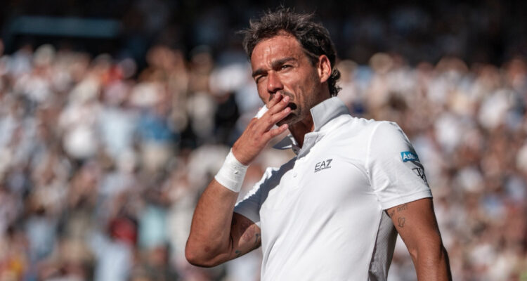 Fabio Fognini contra Alcaraz en Wimbledon