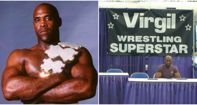 foto de Virgil como luchador y como figura en convenciones