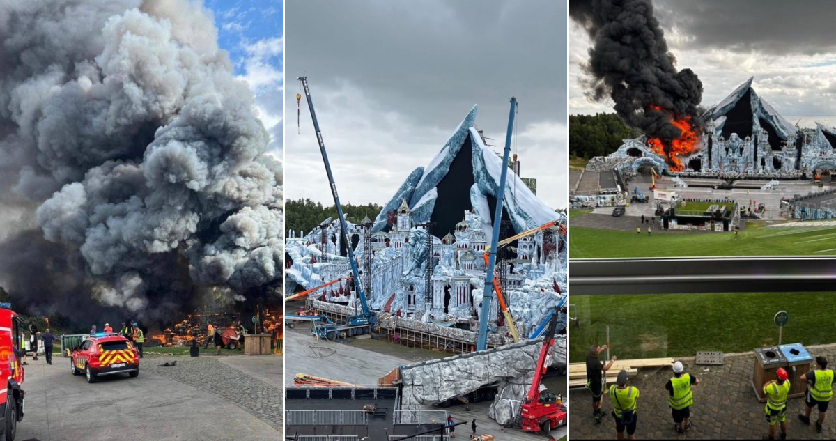 FOTOS | Así quedó el principal escenario de Tomorrowland tras voraz incendio
