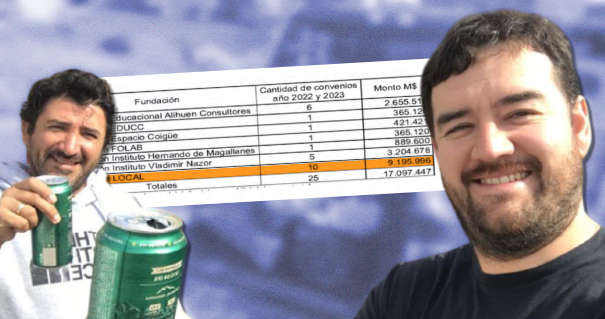 Exgobernador Luciano Rivas y presidente de Fundación Local, Héctor Troncoso.