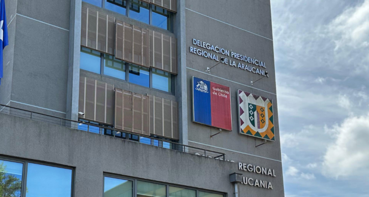 Frontis del Gobierno Regional de La Araucanía por firma de convenio
