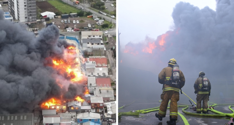 Gran incendio en bodega de ropa usada en Concepción no contaba con permiso municipal para funcionar