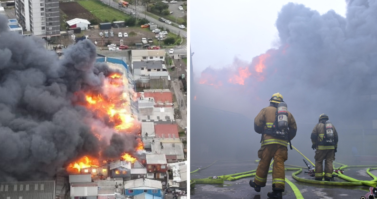 Gran incendio en bodega de ropa usada en Concepción no contaba con permiso municipal para funcionar