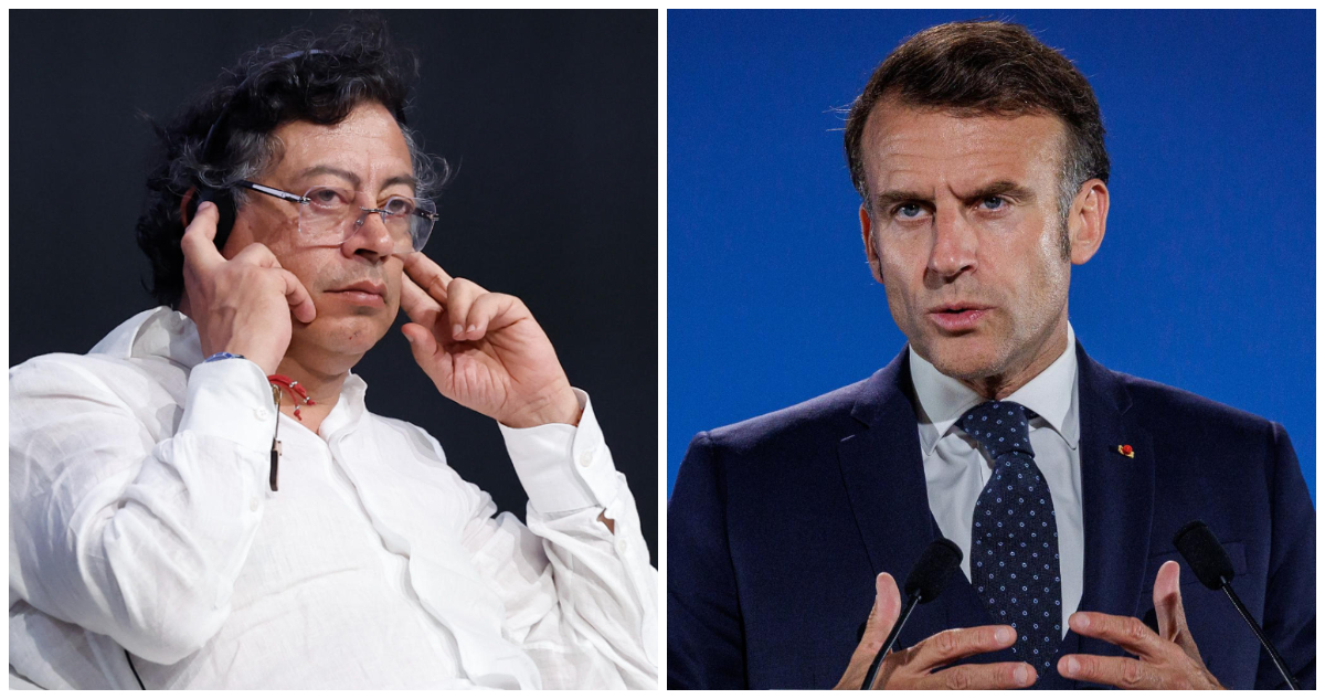 Gustavo Petro y Emmanuel Macron