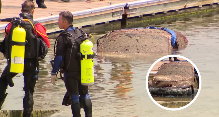 Hallan huesos humanos en auto sumergido en el mar: serían de hombre desaparecido hace 15 años en EEUU