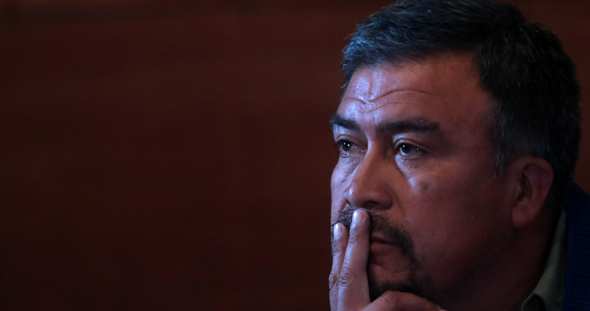 Imagen de Héctor Llaitul por petición de cambio de ficha de clasificación