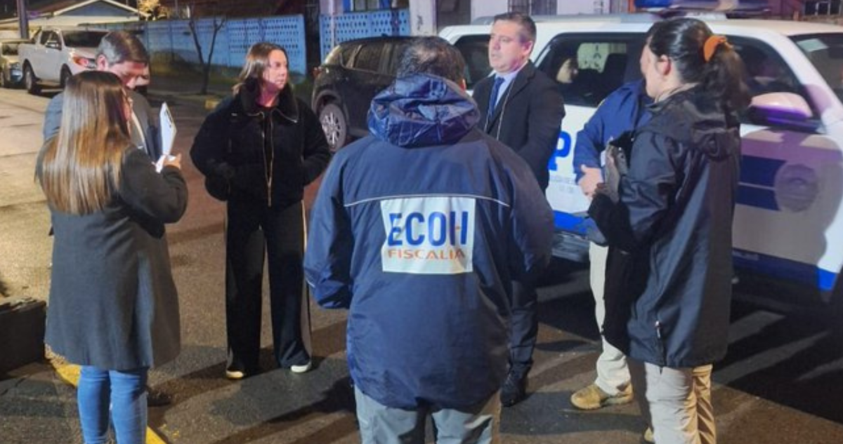 Personal ECOH de la Fiscalía por homicidio en Hualqui