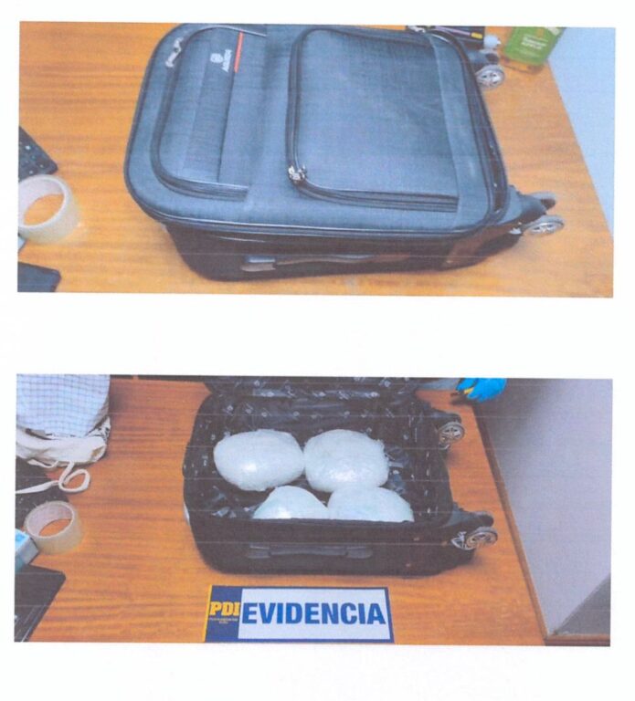 Maleta con droga