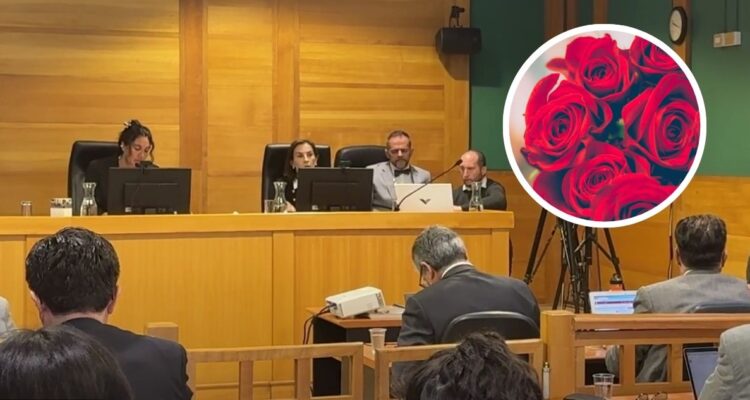 Imputado envía rosas a jueza durante juicio de Operación Huracán