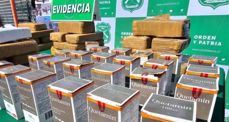Incautaciones de ketamina se triplican en Antofagasta y alertan de red transnacional