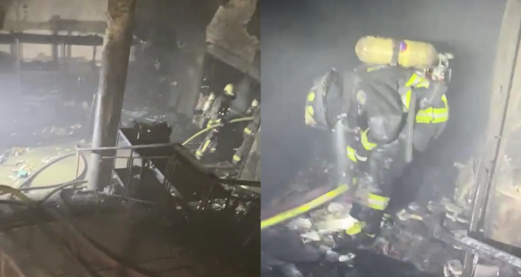 Tras casi un día controlan incendio en centro de Santiago: mural de Nemesio Antúnez estaría destruido