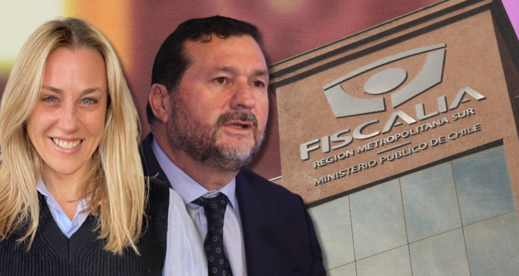 Imagen de la periodista Josefina Eckholt y el fiscal regional metropolitano sur, Héctor Barros.