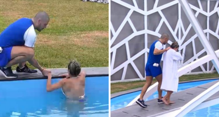 Juan Pedro Verdier ayuda a Evelyn Ortiz a superar su trauma con el agua: generó ola de reacciones