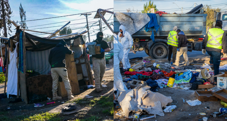 La Florida y Peñalolén lideran operativo de retiro de rucos que eran foco de venta y consumo de drogas