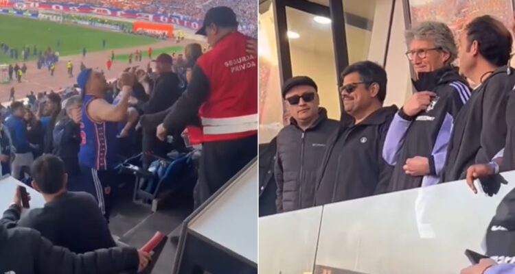 Hincha de La U arremetió contra la dirigencia de Colo Colo en el Palco del Nacional en pleno Superclásico: Daniel Morón respondió