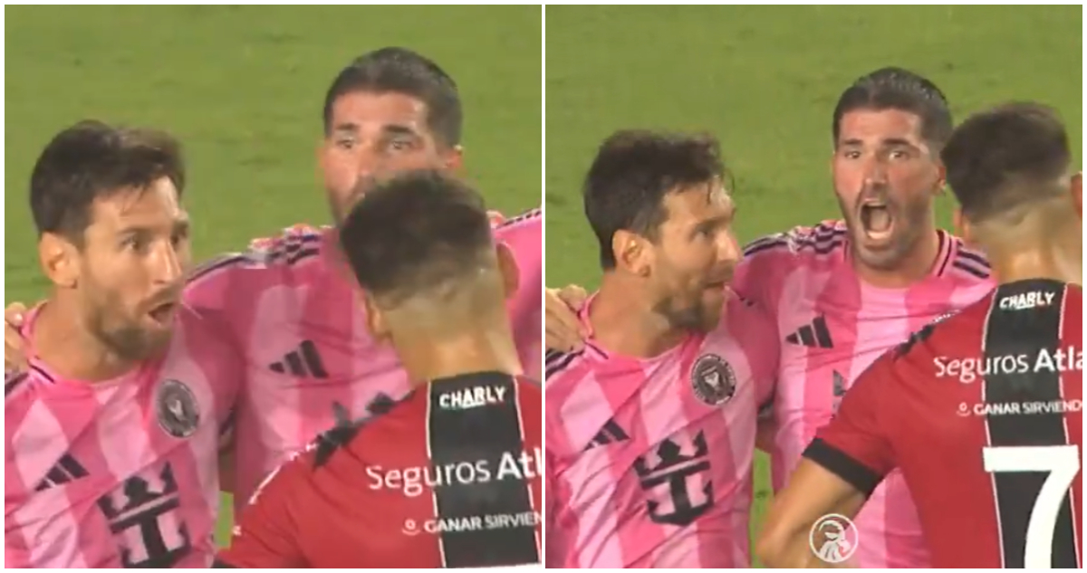 Lionel Messi y su episodio con Matías Coccaro en el Inter Miami Atlas de México
