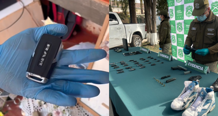 Llave de vehículo robado en violento asalto en Pirque es encontrada en animita: hay cinco detenidos