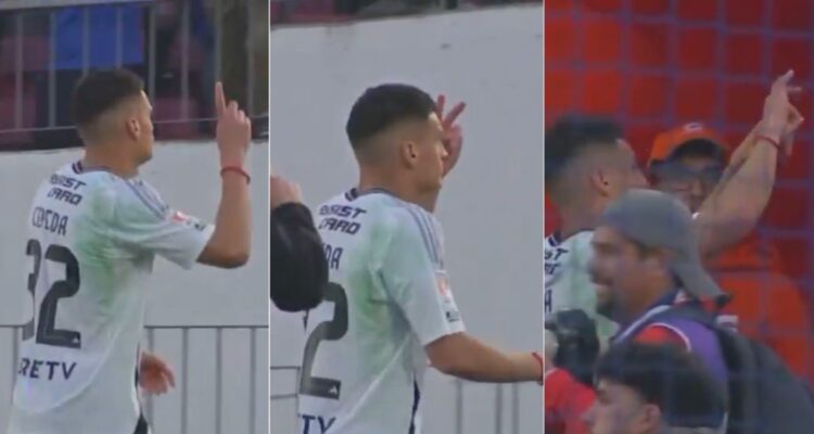 Los gestos de Lucas Cepeda a la barra de La U tras perder el Superclásico en el estadio Nacional