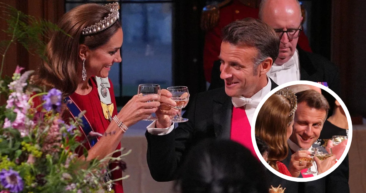 Macron fue duramente criticado por gestos a Kate Middleton en su paso por Reino Unido