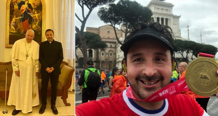 Padre Manuel Reyes, el sacerdote de La Pintana que corre maratón
