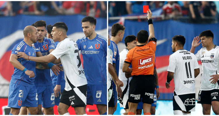 Marcelo Díaz y Esteban Pavez en Superclásico 187