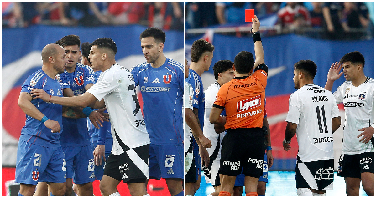 Marcelo Díaz y Esteban Pavez en Superclásico 187