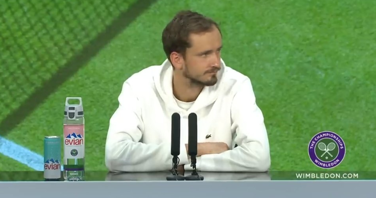 La incredulidad de Medvedev ante nivel de su rival en Wimbledon: “Por qué no juega así todos los días?