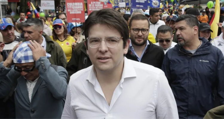 Imagen de archivo del senador y precandidato a la presidencia colombiano Miguel Uribe Turbay