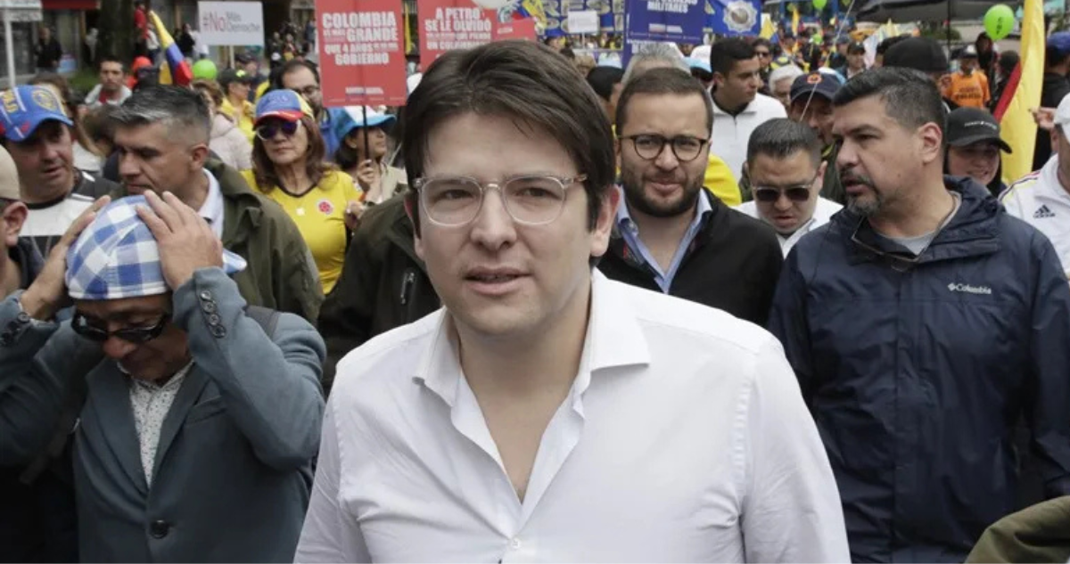 Imagen de archivo del senador y precandidato a la presidencia colombiano Miguel Uribe Turbay