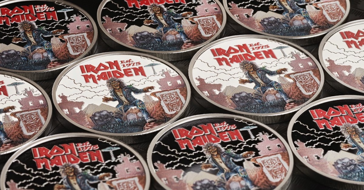 Reino Unido lanza moneda conmemorativa por 50 años de Iron Maiden: "Metal con metal"
