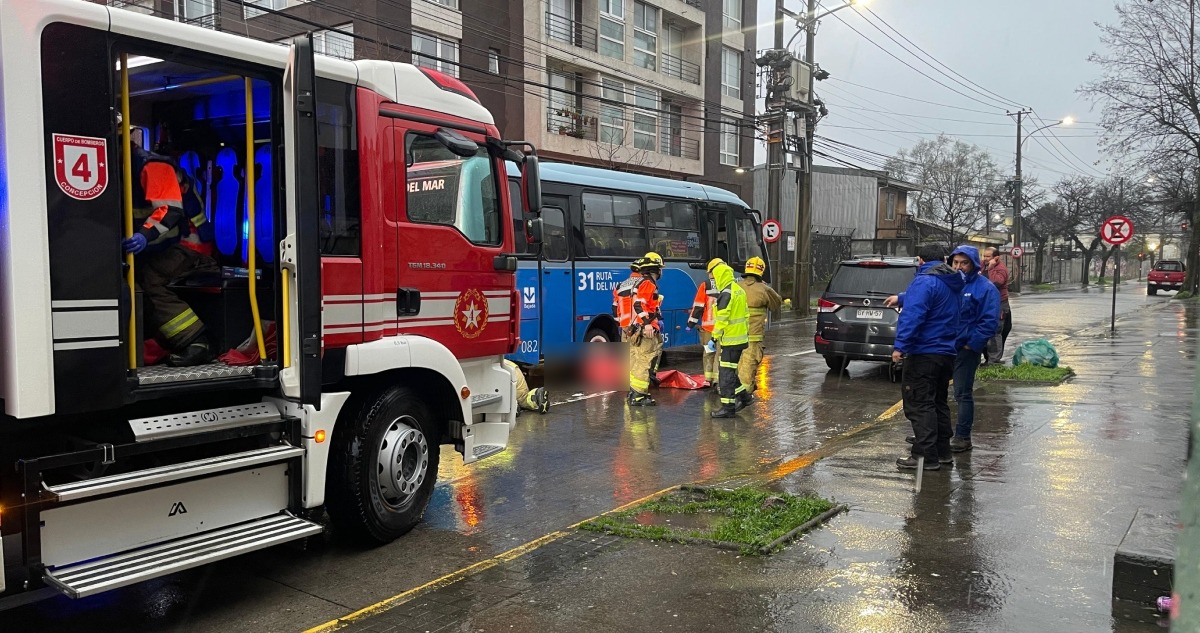 Muerte de peatón atropellado en Concepción
