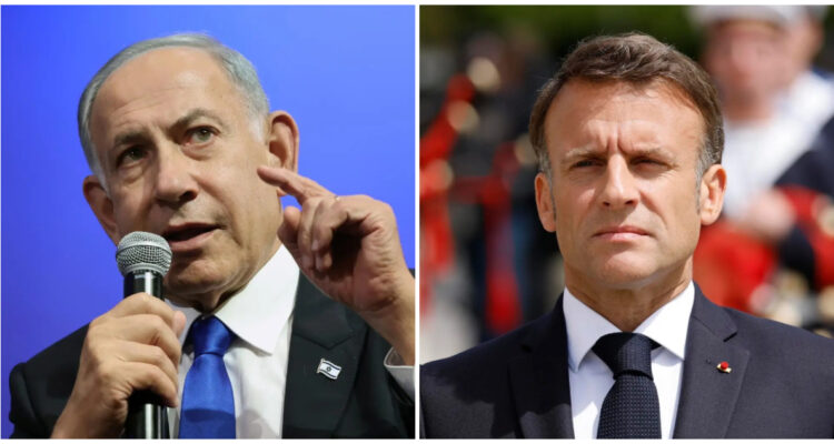 Benjamin Netanyahu y Emmanuel Macron