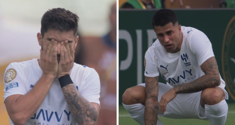 No contuvieron las lágrimas: portugueses Neves y Cancelo se emocionan con homenaje a Jota en Mundial