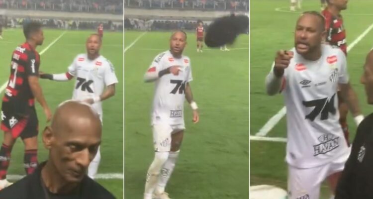 Neymar confronta a hincha del Santos que insultaba a Danilo