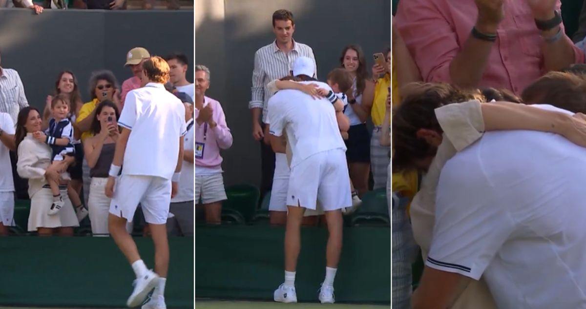 La alegría de Nicolás Jarry y su familia tras triunfazo ante Joao Fonseca en Wimbledon