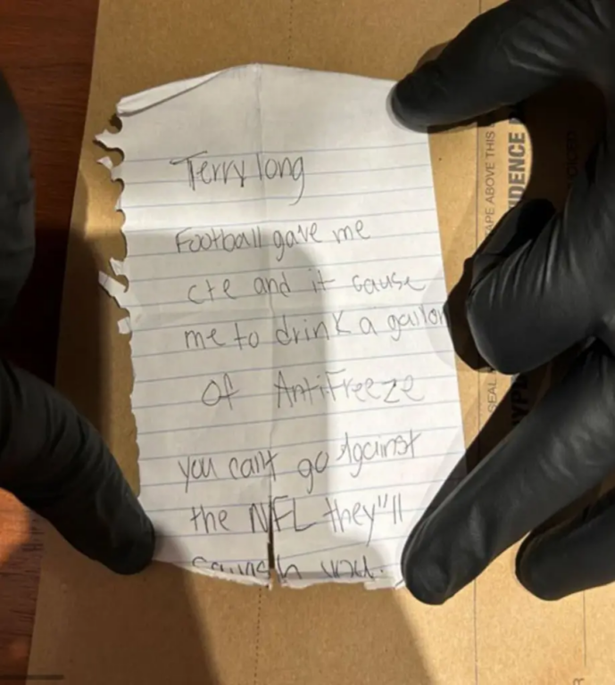 La nota sobre Terry Long que dejó el tirador de Nueva York
