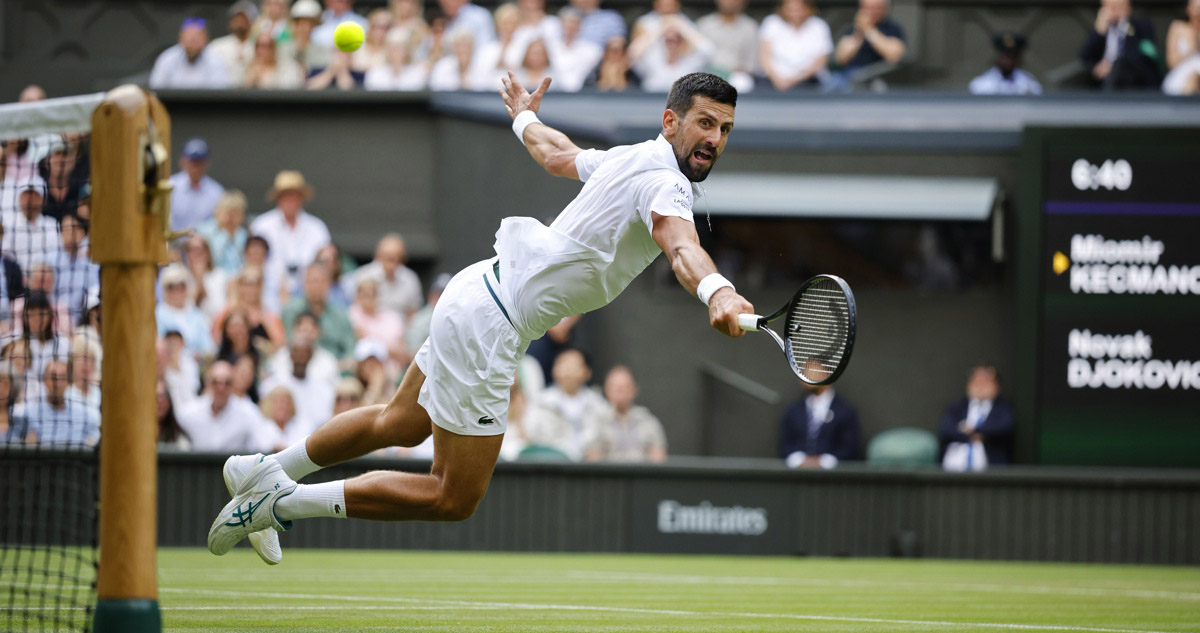 Novak Djokovic puso de pie a todo Wimbledon.