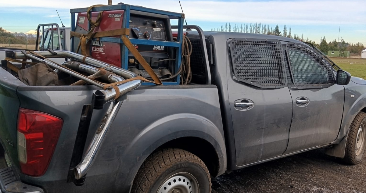 Vehículo incautado en operativo en Ercilla