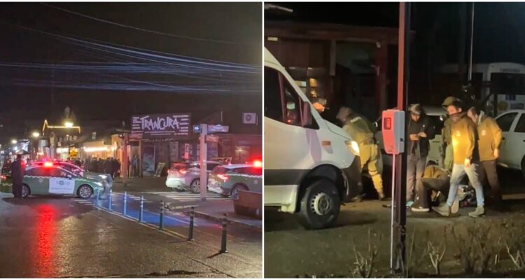 VIDEO | Cinco personas detenidas tras operativo policial en centro de Pucón