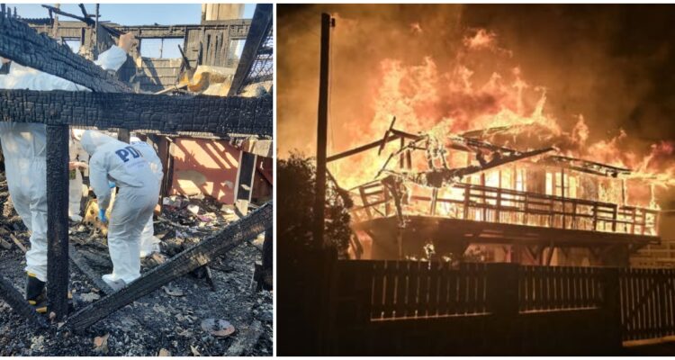 Padre e hija mueren en incendio de vivienda en El Tabo: un adolescente resultó con quemaduras