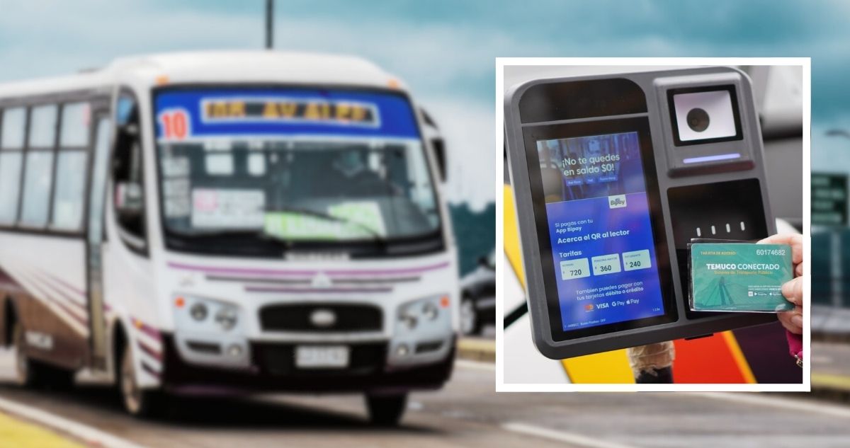 Fijan fecha en que transporte público en Temuco y Padre Las Casas solo aceptará pago electrónico