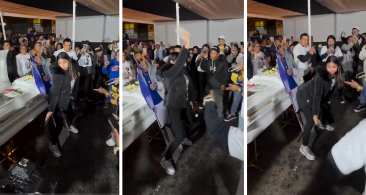 Peruana despide a su pareja fallecida bailando reguetón en funeral