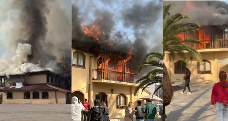 Incendio consume 25% de edificio municipal de Peñalolén: oficina del alcalde resultó quemada