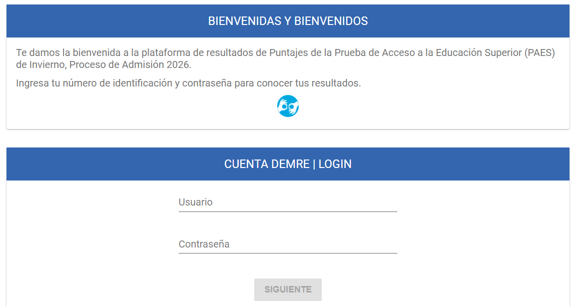 Resultados disponibles: revisa aquí cómo te fue en la PAES de Invierno 2025