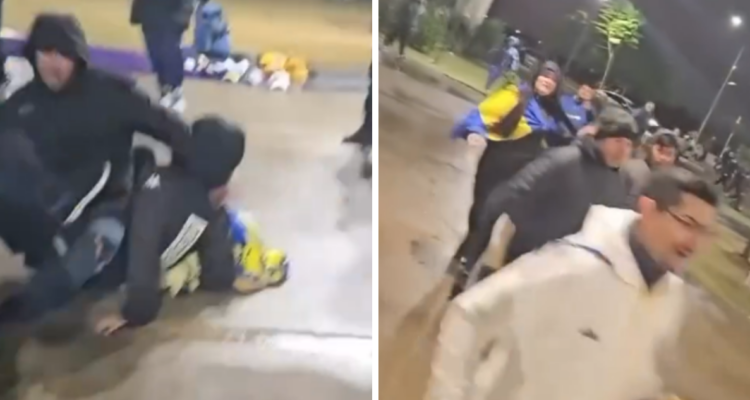 Todo quedó grabado: robaron celular a fanática de Boca Juniors e hinchas lo recuperaron al instante