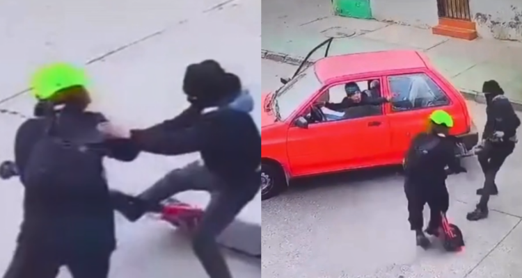VIDEO | Captan robo de scooter en vía pública de Cerro Navia: asaltantes fueron detenidos