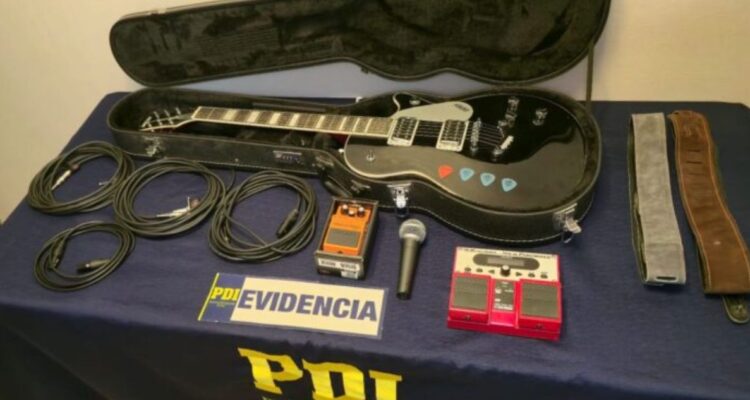Talca: detienen a hombre que vendía instrumentos robados avaluados en más de $1 millón