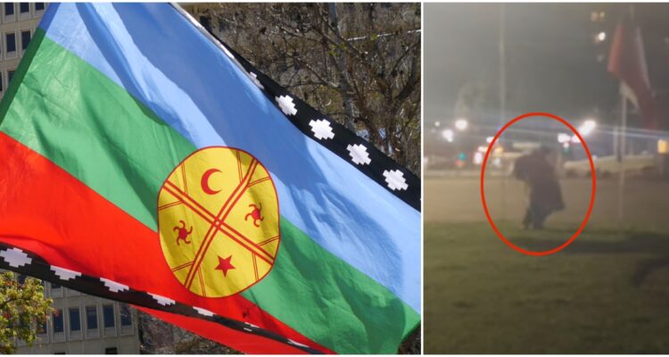 Robo y ultraje de bandera mapuche en Chillán